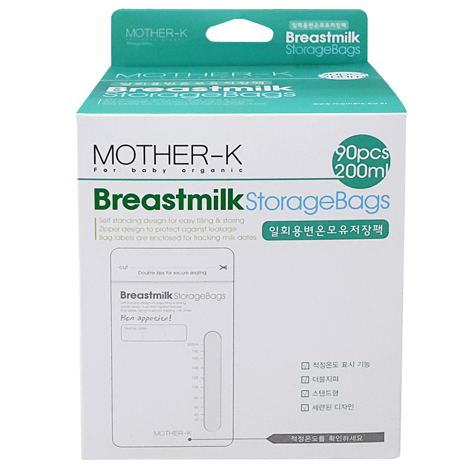 Túi Trữ Sữa Cảm Ứng Nhiệt Mother-K Hàn Quốc KM13012 - 90 Cái